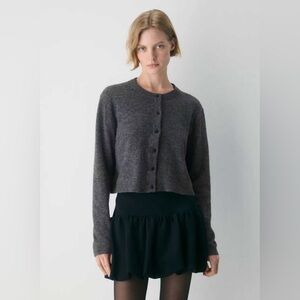 NWOT ARITZIA Wilfred SoftSpoke™ Sicily Cardigan Small color heather charcoal